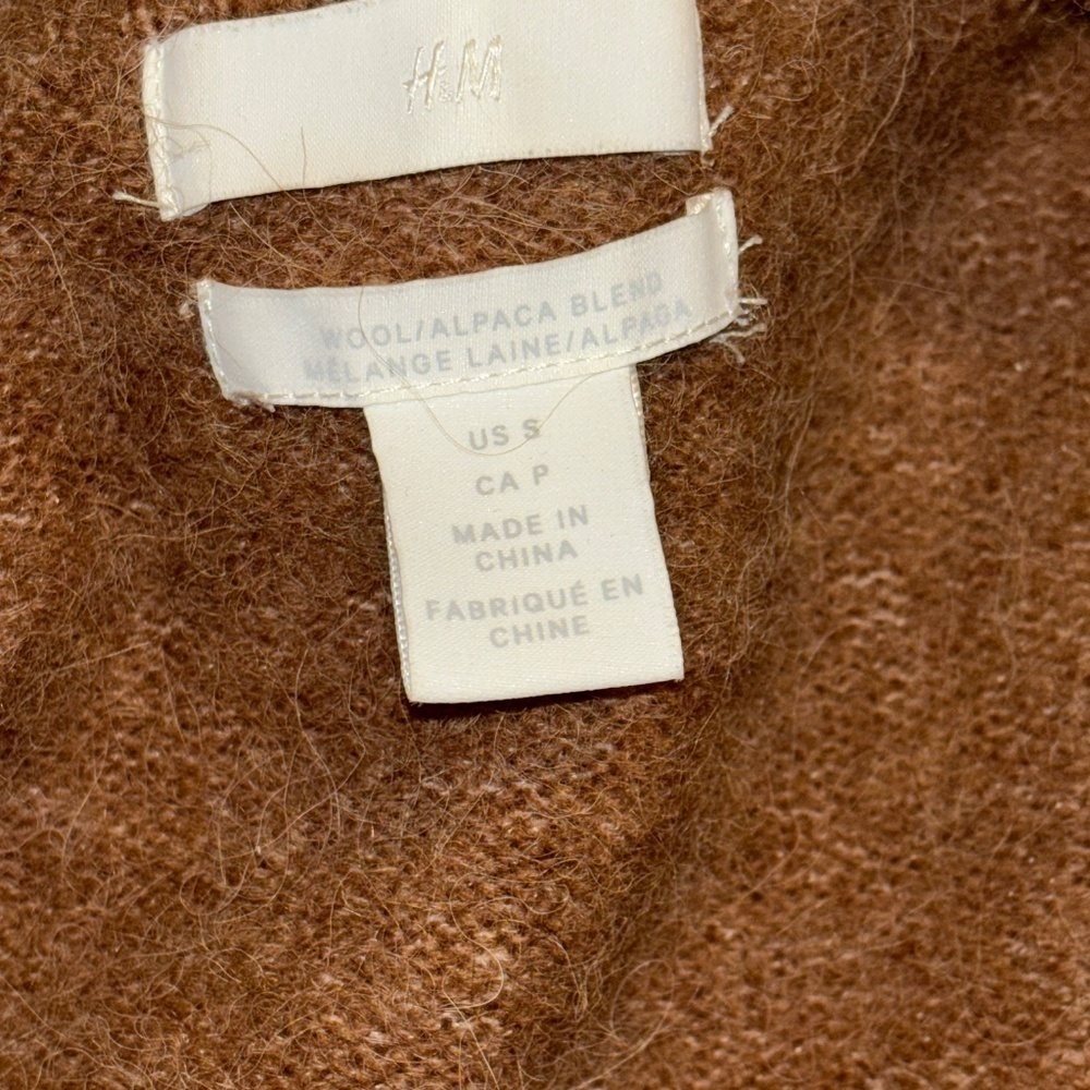 H&M small wool alpaca blend long cardigan - Picture 3 of 12
